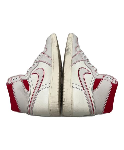 NIKE（ナイキ）NIKE (ナイキ) AIR JORDAN1 RETRO HIGH OG SAIL UNIVERSITY RED ホワイト サイズ:31の古着・服飾アイテム