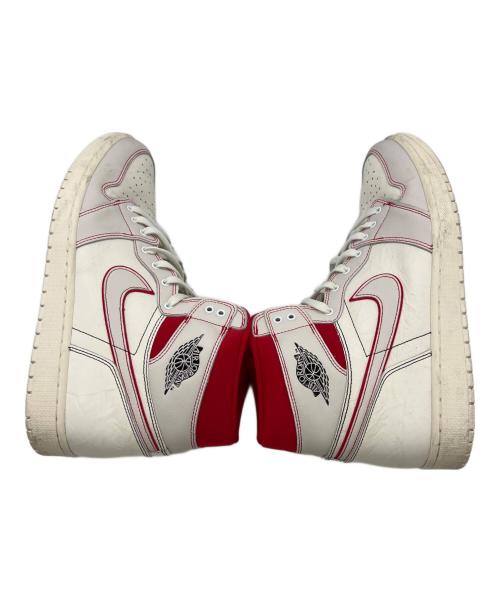 NIKE（ナイキ）NIKE (ナイキ) AIR JORDAN1 RETRO HIGH OG SAIL UNIVERSITY RED ホワイト サイズ:31の古着・服飾アイテム
