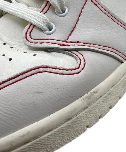 NIKE（ナイキ）NIKE (ナイキ) AIR JORDAN1 RETRO HIGH OG SAIL UNIVERSITY RED ホワイト サイズ:31の古着・服飾アイテム