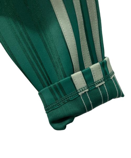 adidas Originals（アディダスオリジナル）adidas Originals (アディダスオリジナル) アディカラー フットボール ジャカード Vネック 長袖ポロシャツ グリーン サイズ:Lの古着・服飾アイテム