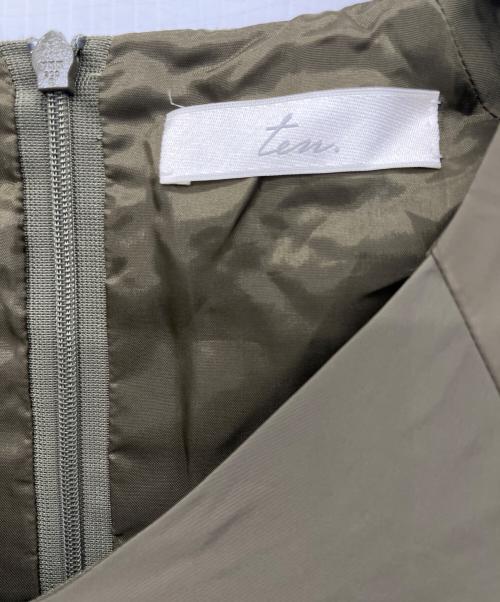 ten.（テン）ten. (テン) バルーンワンピース オリーブ サイズ:Mの古着・服飾アイテム