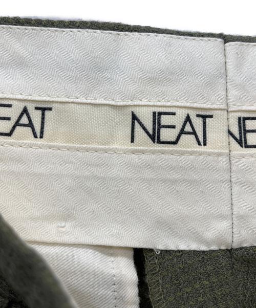 NEAT（ニート）NEAT (ニート) FOX BROTHERS (フォックスブラザーズ) タックパンツ オリーブ サイズ:46の古着・服飾アイテム