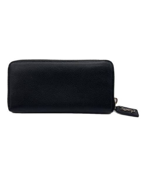 Saint Laurent Paris（サンローランパリ）Saint Laurent Paris (サンローランパリ) ラウンドファスナー財布 ブラックの古着・服飾アイテム