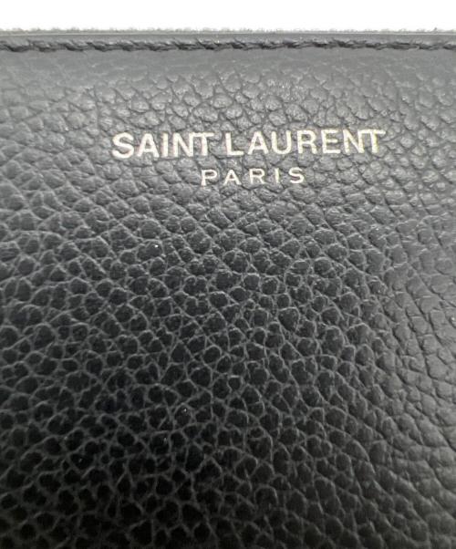 Saint Laurent Paris（サンローランパリ）Saint Laurent Paris (サンローランパリ) ラウンドファスナー財布 ブラックの古着・服飾アイテム