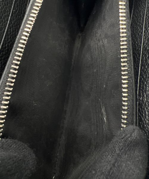 Saint Laurent Paris（サンローランパリ）Saint Laurent Paris (サンローランパリ) ラウンドファスナー財布 ブラックの古着・服飾アイテム