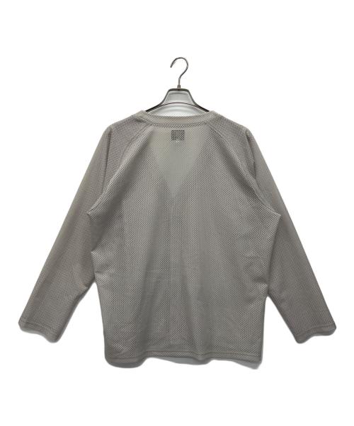 Needles（ニードルズ）Needles (ニードルズ) V-Neck Cardigan-Raschel Lace グレー サイズ:Lの古着・服飾アイテム