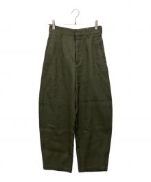 LOEFF（ロエフ）の古着「タックパンツ」｜オリーブ