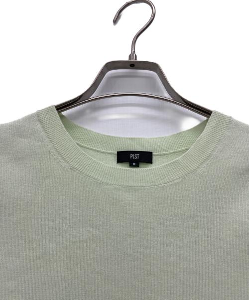 PLST（プラステ）PLST (プラステ) 薄手ニット グリーン サイズ:Mの古着・服飾アイテム