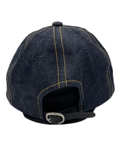 kijima takayuki（キジマタカユキ）kijima takayuki (キジマタカユキ) RECYCLED DENIM PENTAGON VISOR 6PANEL CAP インディゴの古着・服飾アイテム