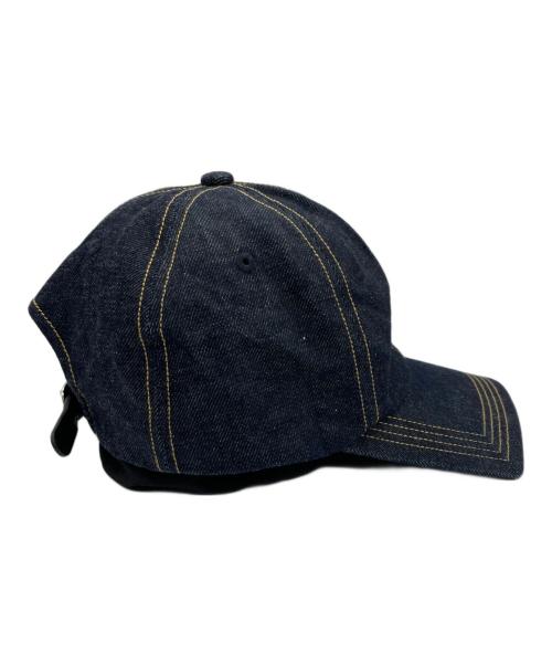 kijima takayuki（キジマタカユキ）kijima takayuki (キジマタカユキ) RECYCLED DENIM PENTAGON VISOR 6PANEL CAP インディゴの古着・服飾アイテム