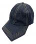 kijima takayuki（キジマタカユキ）の古着「RECYCLED DENIM PENTAGON VISOR 6PANEL CAP」｜インディゴ