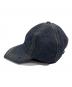 kijima takayuki (キジマタカユキ) RECYCLED DENIM PENTAGON VISOR 6PANEL CAP インディゴ：9000円