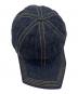 中古・古着 kijima takayuki (キジマタカユキ) RECYCLED DENIM PENTAGON VISOR 6PANEL CAP インディゴ：9000円