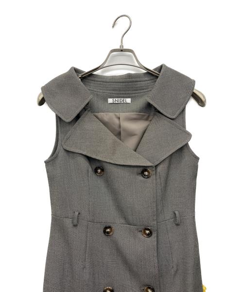 Snidel（スナイデル）Snidel (スナイデル) ノースリーブワンピース グレーの古着・服飾アイテム
