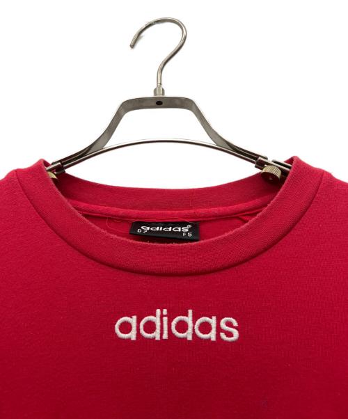 adidas（アディダス）adidas (アディダス) 半袖カットソー レッド サイズ:US Lの古着・服飾アイテム