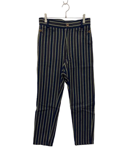 Vivienne Westwood（ヴィヴィアンウエストウッド）Vivienne Westwood (ヴィヴィアンウエストウッド) パンツ ネイビー×ブラウン サイズ:44の古着・服飾アイテム