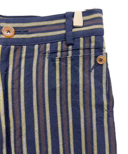 Vivienne Westwood（ヴィヴィアンウエストウッド）Vivienne Westwood (ヴィヴィアンウエストウッド) パンツ ネイビー×ブラウン サイズ:44の古着・服飾アイテム