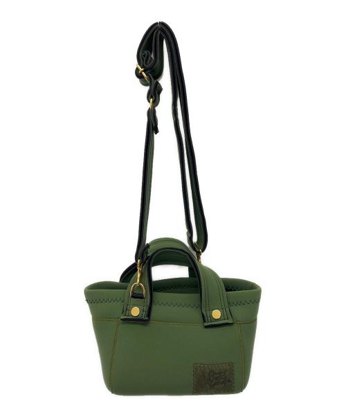lozzsandra（ロッズサンドラ）lozzsandra (ロッズサンドラ) Mini Totebag グリーンの古着・服飾アイテム