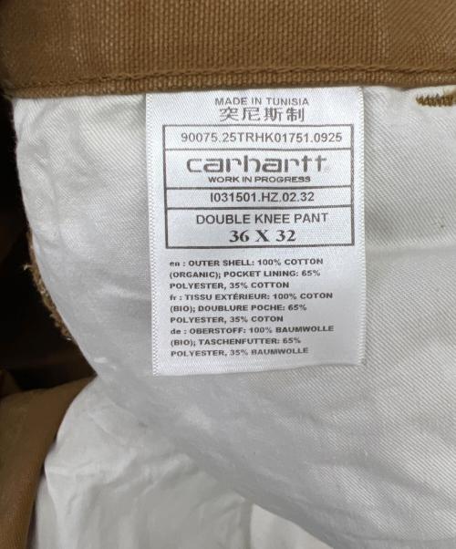 Carhartt WIP（カーハート ワーク イン プログレス）Carhartt WIP (カーハート ワーク イン プログレス) ダブルニーパンツ ブラウン サイズ:W36×L32の古着・服飾アイテム