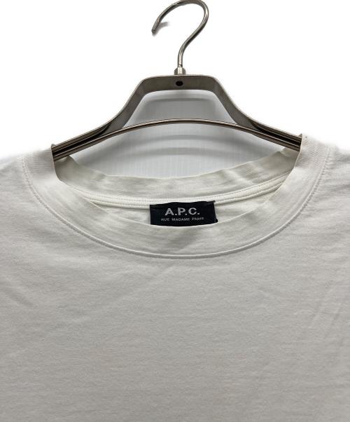 A.P.C.（アーペーセー）A.P.C. (アーペーセー) 半袖カットソー ホワイト サイズ:Lの古着・服飾アイテム