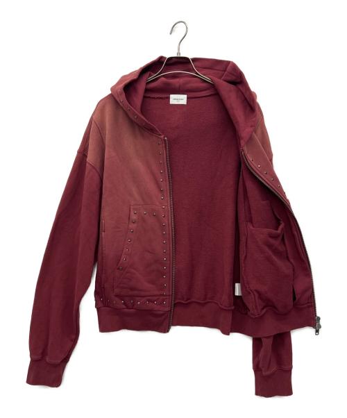 ANDER HUNK（アンダーハンク）ANDER HUNK (アンダーハンク) ジップパーカー レッド サイズ:Lの古着・服飾アイテム