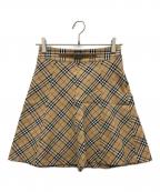BURBERRY BLUE LABELバーバリー ブルー レーベル）の古着「ノバチェックスカート」｜ベージュ