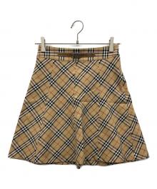BURBERRY BLUE LABEL（バーバリー ブルー レーベル）の古着「ノバチェックスカート」｜ベージュ