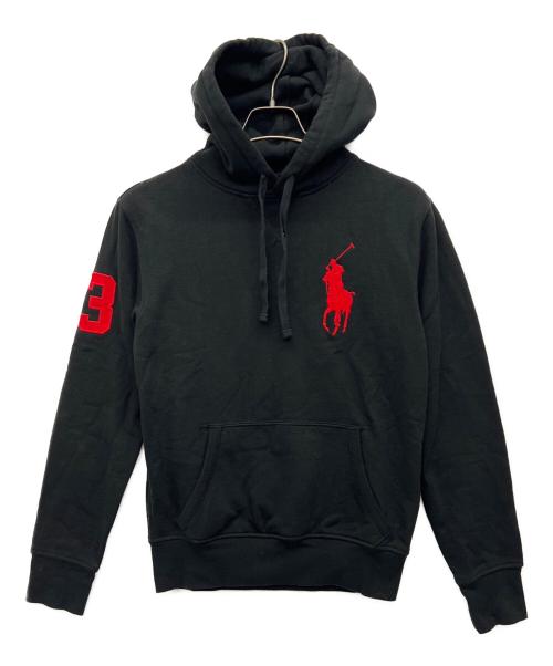 POLO RALPH LAUREN（ポロ・ラルフローレン）POLO RALPH LAUREN (ポロ・ラルフローレン) プルオーバーパーカー ブラック サイズ:XSの古着・服飾アイテム