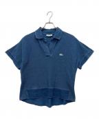 LACOSTEラコステ）の古着「インディゴスキッパーネックポロシャツ」｜ブルー