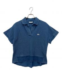 LACOSTE（ラコステ）の古着「インディゴスキッパーネックポロシャツ」｜ブルー