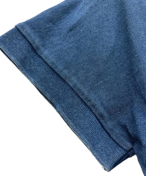 LACOSTE（ラコステ）LACOSTE (ラコステ) インディゴスキッパーネックポロシャツ ブルー サイズ:34の古着・服飾アイテム