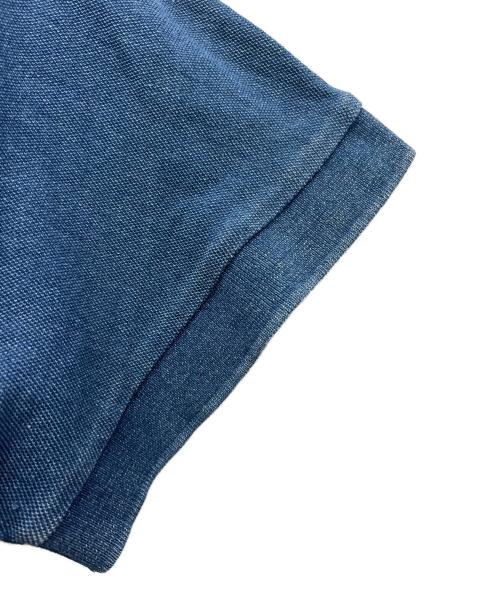 LACOSTE（ラコステ）LACOSTE (ラコステ) インディゴスキッパーネックポロシャツ ブルー サイズ:34の古着・服飾アイテム