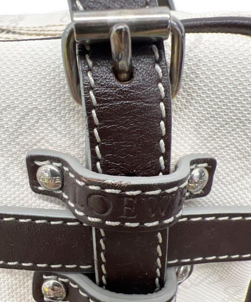 LOEWE（ロエベ）LOEWE (ロエベ) ミニボストンバッグ ホワイトの古着・服飾アイテム