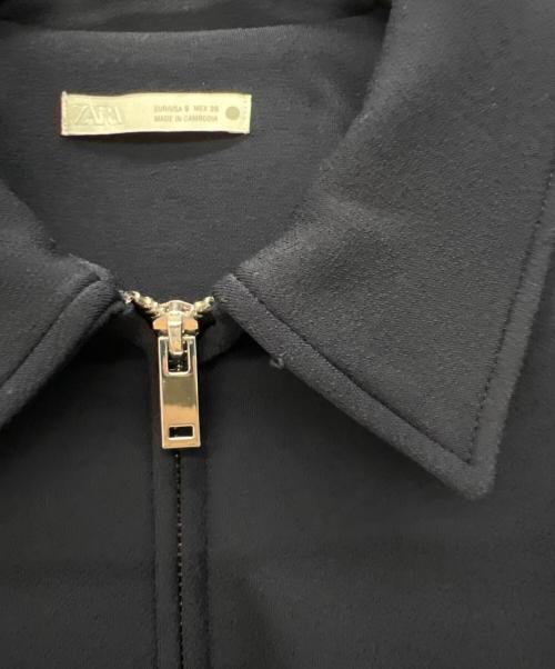 ZARA（ザラ）ZARA (ザラ) ショートブルゾン ネイビー サイズ:Sの古着・服飾アイテム