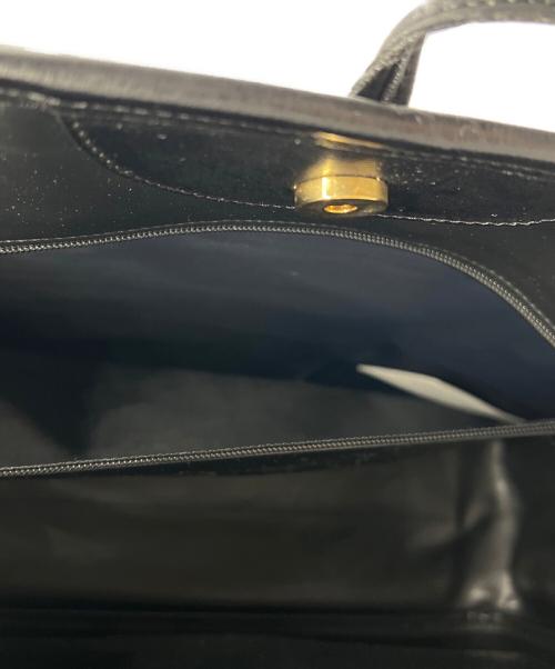 LONGCHAMP（ロンシャン）LONGCHAMP (ロンシャン) レザートートバッグ ブラックの古着・服飾アイテム