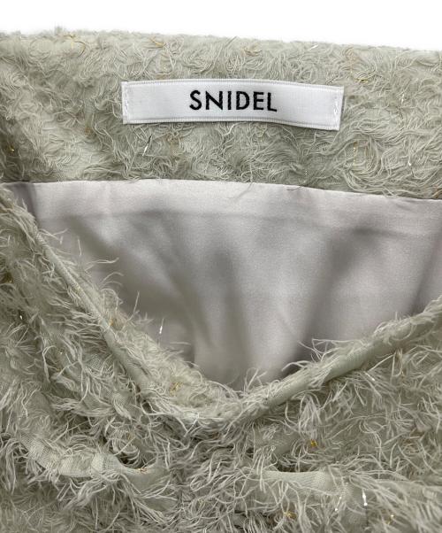 Snidel（スナイデル）Snidel (スナイデル) リボンティアードワンピース 黄緑 サイズ:1の古着・服飾アイテム