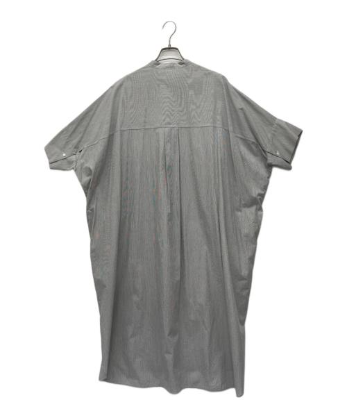 IENA（イエナ）IENA (イエナ) 半袖ワンピース グレー×ホワイト サイズ:38の古着・服飾アイテム
