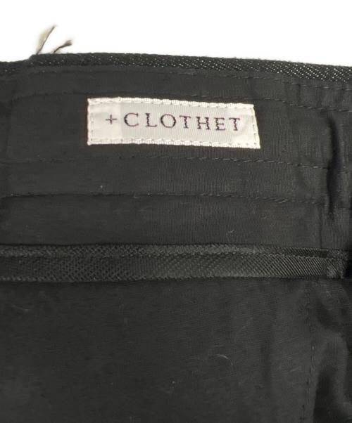 +CLOTHET（クロスクローゼット）+CLOTHET (クロスクローゼット) タックパンツ ブラック サイズ:2の古着・服飾アイテム