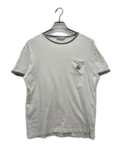 MONCLER（モンクレール）MONCLER (モンクレール) MAGLIA T-SHIRT ホワイト サイズ:Lの古着・服飾アイテム