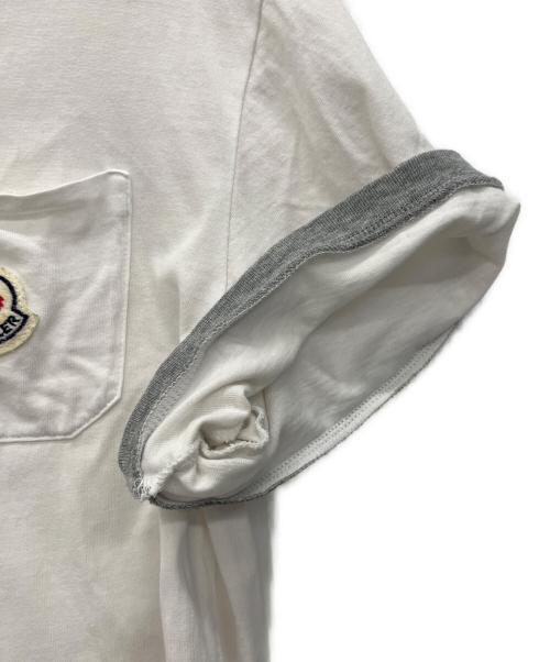 MONCLER（モンクレール）MONCLER (モンクレール) MAGLIA T-SHIRT ホワイト サイズ:Lの古着・服飾アイテム