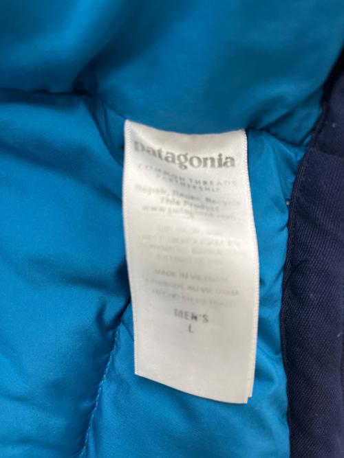 Patagonia（パタゴニア）Patagonia (パタゴニア) Bivy Down Jacket ネイビー×ブルー サイズ:Lの古着・服飾アイテム