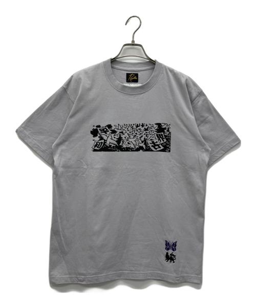 Needles（ニードルズ）Needles (ニードルズ) SASQUATCHfabrix. (サスクワッチファブリックス) 半袖Tシャツ グレー サイズ:Lの古着・服飾アイテム