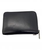 Yohji Yamamoto pour hommeヨウジヤマモト プールオム）の古着「2つ折り財布 COW LEATHER FASTENER WALLET S」｜ブラック