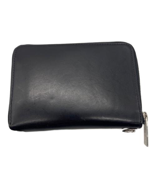 Yohji Yamamoto pour homme（ヨウジヤマモト プールオム）Yohji Yamamoto pour homme (ヨウジヤマモト プールオム) 2つ折り財布 COW LEATHER FASTENER WALLET S ブラックの古着・服飾アイテム