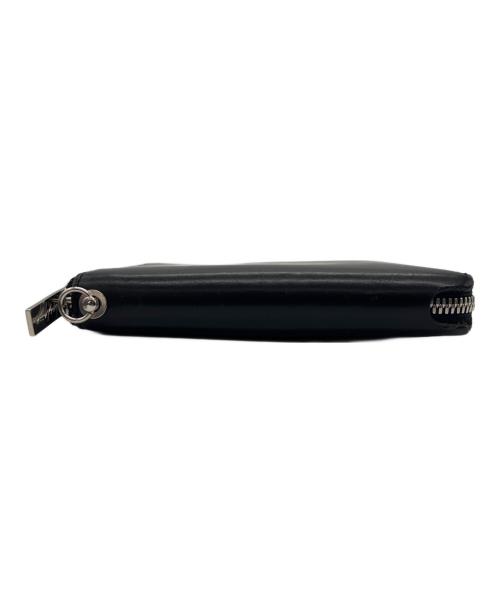 Yohji Yamamoto pour homme（ヨウジヤマモト プールオム）Yohji Yamamoto pour homme (ヨウジヤマモト プールオム) 2つ折り財布 COW LEATHER FASTENER WALLET S ブラックの古着・服飾アイテム