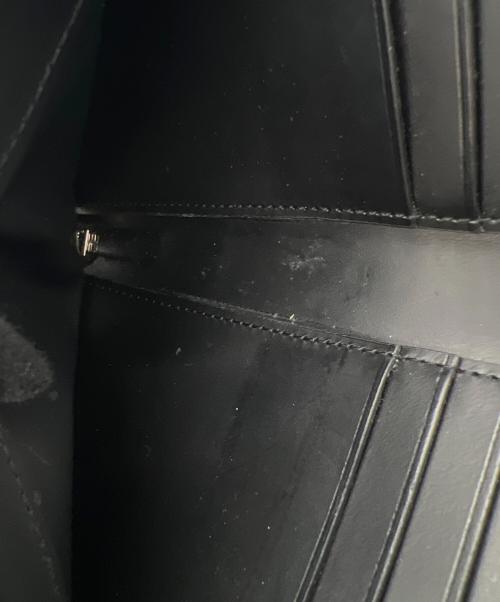 Yohji Yamamoto pour homme（ヨウジヤマモト プールオム）Yohji Yamamoto pour homme (ヨウジヤマモト プールオム) 2つ折り財布 COW LEATHER FASTENER WALLET S ブラックの古着・服飾アイテム