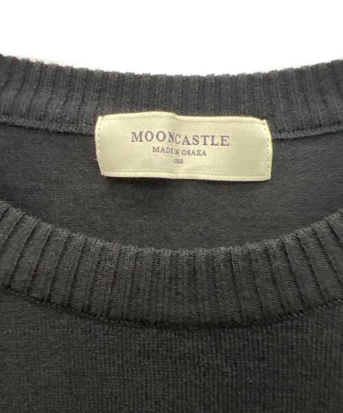 MOONCASTLE（ムーンキャッスル）MOONCASTLE (ムーンキャッスル) 半袖カットソー ブラック サイズ:Lの古着・服飾アイテム