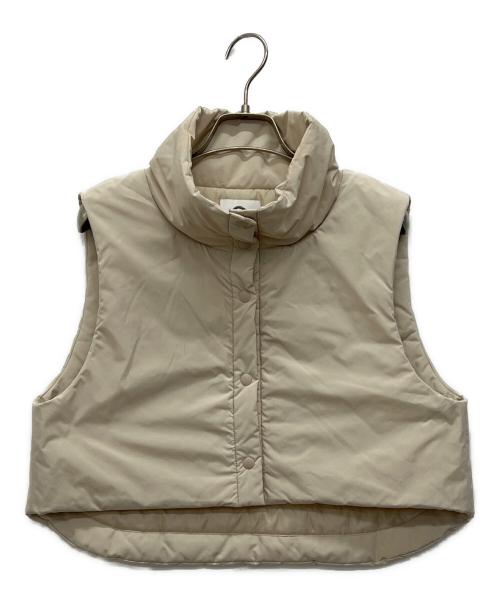 MARW UNITED ARROWS（マルゥ ユナイテッドアローズ）MARW UNITED ARROWS (マルゥ ユナイテッドアローズ) ショート丈中綿ベスト ベージュ サイズ:不明の古着・服飾アイテム