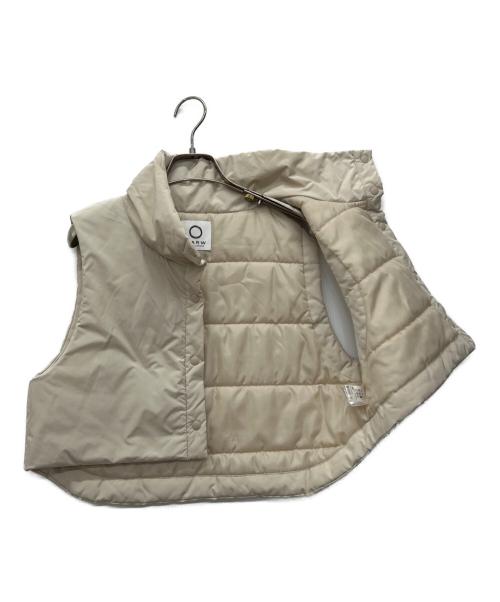 MARW UNITED ARROWS（マルゥ ユナイテッドアローズ）MARW UNITED ARROWS (マルゥ ユナイテッドアローズ) ショート丈中綿ベスト ベージュ サイズ:不明の古着・服飾アイテム