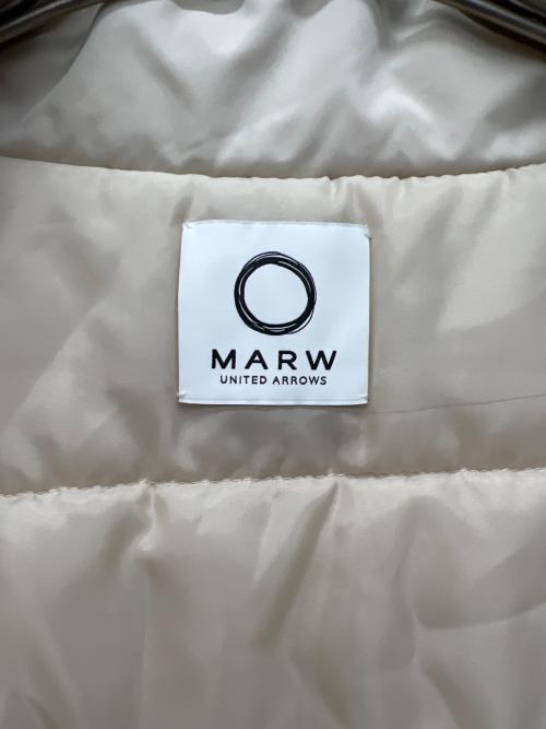 MARW UNITED ARROWS（マルゥ ユナイテッドアローズ）MARW UNITED ARROWS (マルゥ ユナイテッドアローズ) ショート丈中綿ベスト ベージュ サイズ:不明の古着・服飾アイテム